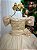 Vestido Marie Longo Manga Princesa Dourado - Imagem 3