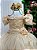 Vestido Marie Longo Manga Princesa Dourado - Imagem 4