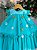 Vestido Vila Lele Jardim das Borboletas Baby Liz Verde Tiffany - Imagem 2