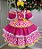 Vestido Bella Child Junino Caipira Luxo Florzinhas - Imagem 1
