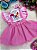 Romper/Vestido Princesa Belli Rosa Coelhinho - Imagem 6