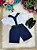 Conjunto Miss Cherry Meninos Social Shorts Ravi Azul Marinho - Imagem 5