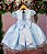 Vestido Marie Azul Bebe Jardim Encantado Flores - Imagem 4