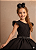 Vestido Ysa Kids Ariane Longo Preto - Imagem 3