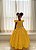 Vestido Ysa Kids Ariane Longo Amarelo Gema - Imagem 1