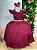 Vestido Ysa Kids Ariane Longo Marsala - Imagem 1
