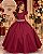 Vestido Ysa Kids Ariane Longo Marsala - Imagem 1
