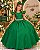 Vestido Ysa Kids Ariane Longo Verde Bandeira - Imagem 1