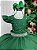 Vestido Ysa Kids Ariane Longo Verde Esmeralda - Imagem 7