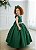 Vestido Ysa Kids Ariane Longo Verde Esmeralda - Imagem 3