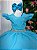 Vestido Ysa Kids Ariane Longo Azul Tifanny - Imagem 3