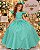 Vestido Ysa Kids Ariane Longo Verde Menta - Imagem 1