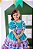 Vestido Bella Child Junino Forró Junino Verde Tiffany - Imagem 2
