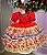 Vestido Bella Child Junino Forró Junino Vermelho - Imagem 7