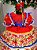 Vestido Bella Child Junino Forró Junino Vermelho - Imagem 3