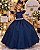 Vestido Ysa Kids Ariane Longo Azul Marinho - Imagem 1