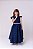 Vestido Ysa Kids Ariane Longo Azul Marinho - Imagem 6