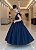 Vestido Ysa Kids Ariane Longo Azul Marinho - Imagem 4