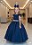 Vestido Ysa Kids Ariane Longo Azul Marinho - Imagem 1