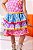 Conjunto Junino Banana Club Luxo Clarice Rosa saia Colorida - Imagem 6
