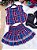 Conjunto Junino Miss Cherry Melissa Xadrez Azul Marinho - Imagem 6