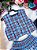 Conjunto Junino Miss Cherry Melissa Xadrez Azul Bebe - Imagem 5