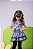 Conjunto Junino Miss Cherry Melissa Xadrez Azul Bebe - Imagem 2