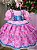 Vestido Bella Child Junino Quermesse Chique Rosa Bebe - Imagem 2