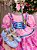 Vestido Bella Child Junino Quermesse Chique Rosa Bebe - Imagem 4