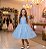 Vestido Infantil Menina Bonita Angelie Azul Bebe - Imagem 1