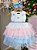 Vestido Vila Lele Bebe Lolo Saia Rosa e Azul - Imagem 1