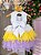 Vestido Vila Lele Bebe Lolo Saia Amarelo e Lilas - Imagem 4