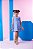 Vestido Blogueirinha Jojo Flor Azul - Imagem 4