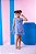 Vestido Blogueirinha Jojo Flor Azul - Imagem 2