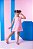 Vestido Blogueirinha Jojo Flor Rosa Bebe - Imagem 1