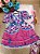 Vestido Bella Child Junino Celebração Caipira Pink - Imagem 1