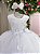 Vestido Vila Lele Bebe Sarah Flores Branco - Imagem 2