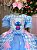 Vestido Junino Tematico Luxo Lilo Stitch Azul Bebe Modelo 2 - Imagem 2