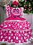 Vestido Bella Child Junino Quermesse do Coração Pink - Imagem 3