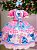 Vestido Junino Tematico Luxo Lilo Stitch Rosa Bebe Modelo 2 - Imagem 2