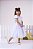 Vestido Infantil Menina Bonita Betania Branco - Imagem 7