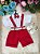 Conjunto Miss Cherry Meninos Social Shorts Ravi Vermelho - Imagem 2