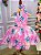 Vestido Tematicos Kids Stitch e Angel Rosa - Imagem 1