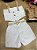 Conjunto Bloguerinha Jeans Branco Ludmila - Imagem 2