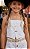 Conjunto Bloguerinha Jeans Branco Ludmila - Imagem 2