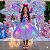 Vestido Tematicos Ysa Kids Lilo Stitch Rosa Bebe com Led - Imagem 2