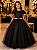 Vestido Banana Club Longo Diamante Preto - Imagem 1