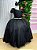 Vestido Banana Club Longo Diamante Preto - Imagem 3
