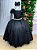 Vestido Banana Club Longo Diamante Preto - Imagem 2
