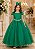 Vestido Banana Club Longo Diamante Verde Bandeira - Imagem 1